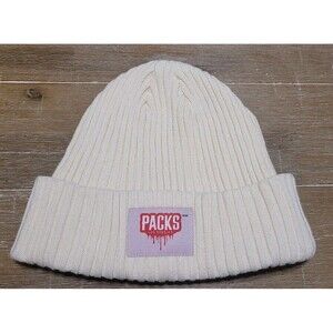 PACKS Los Angeles Off White Beanie 100% Cotton Blunt Patrol Cap Winter Hat